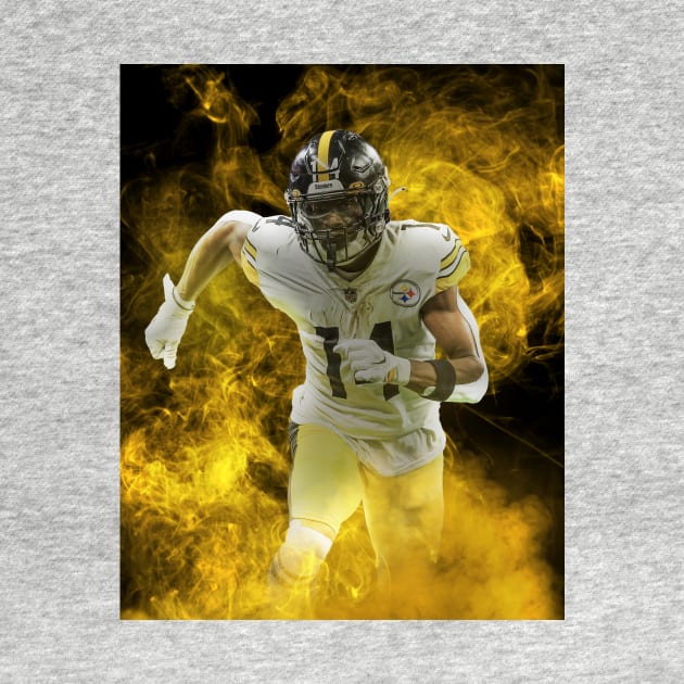 George Pickens Pittsburgh Sports Art by JRoseGraphics